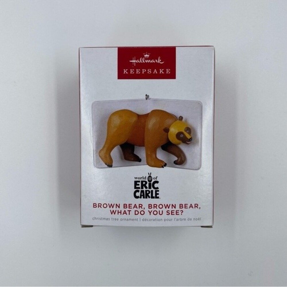NIB‎ Hallmark Keepsake 2022 - Eric Carle, Brown Bear Ornament